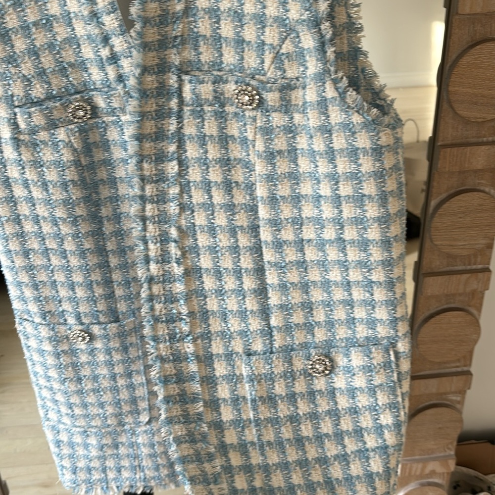 NEW RIVER ISLAND TWEED VEST - Picture 5 of 6